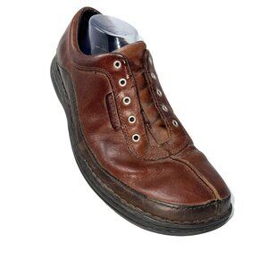 Merrell Sojourn Redwood Size 12 Performance Brown Leather Lace Closure Shoes